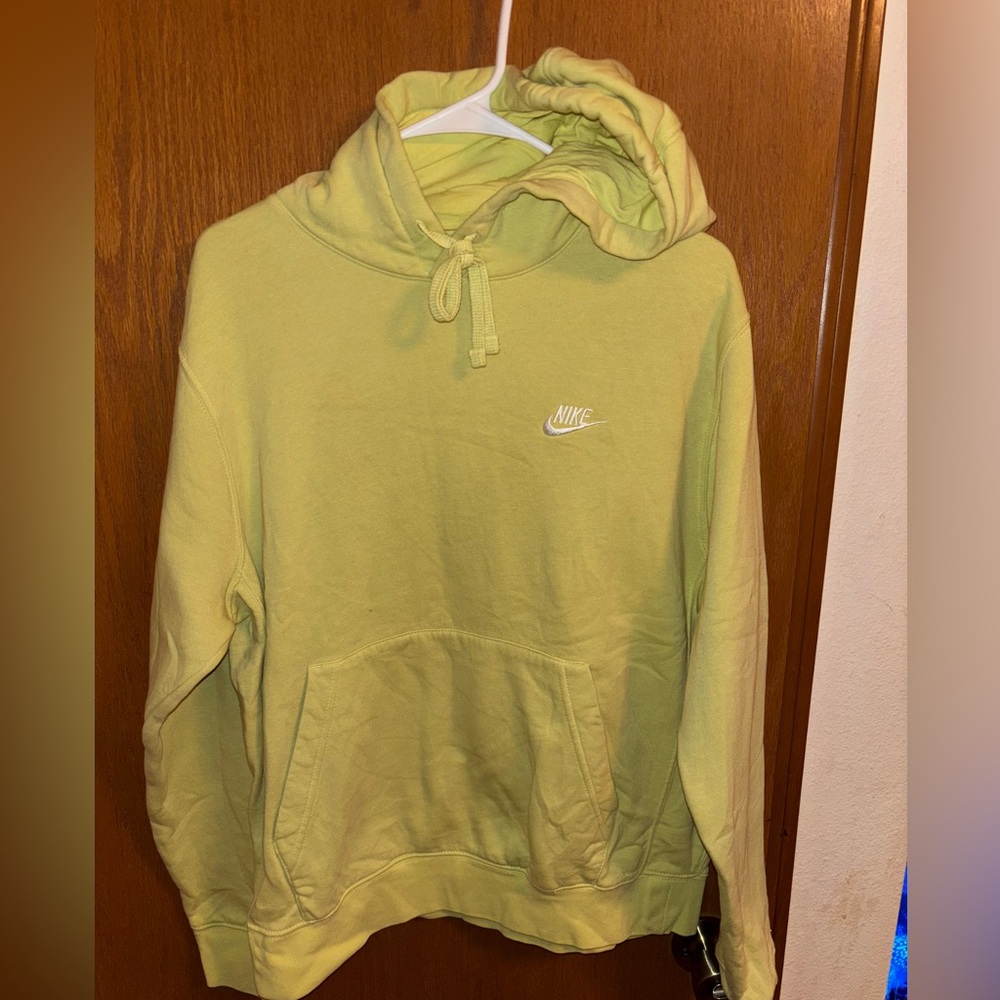 Nike hoodie neon yellow size medium